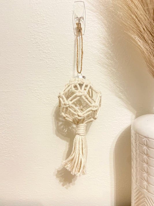 Macrame Plastic Ornament